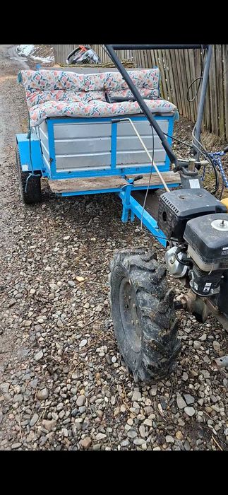 Motocultor 13 cp benzina plus remorca