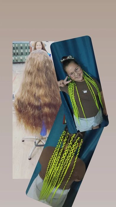 Плетение кос, афрозатылков, резинок