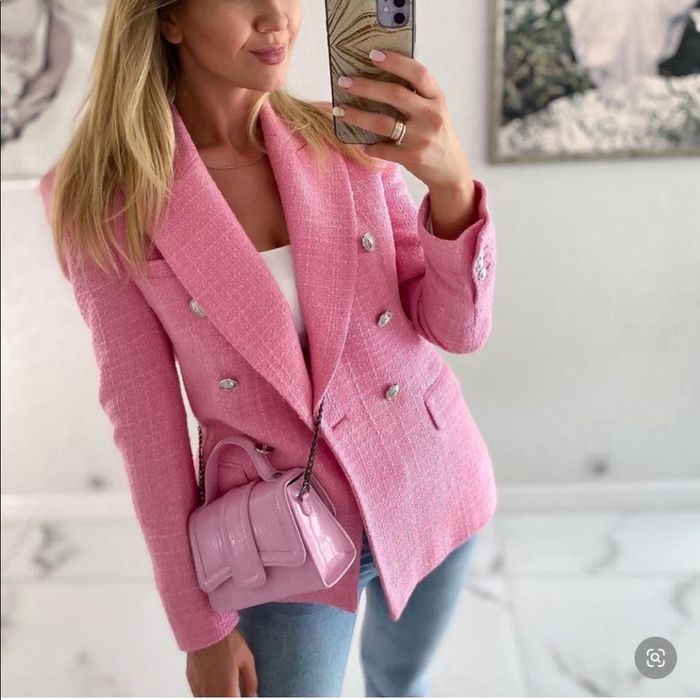 ZARA розово сако