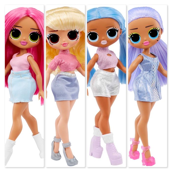 Кукла LOL Surprise ! OMG с руса или лилава коса и четка - 4 вида