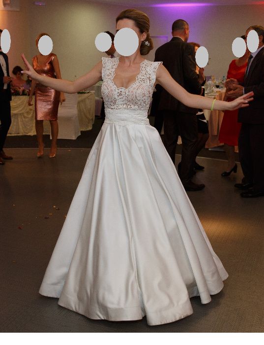 Rochie mireasa Bien Savvy, voal si crinolina (marime 34-36)