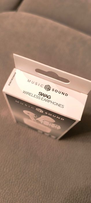 Слушалки Music Sound SWAG TWS BT White