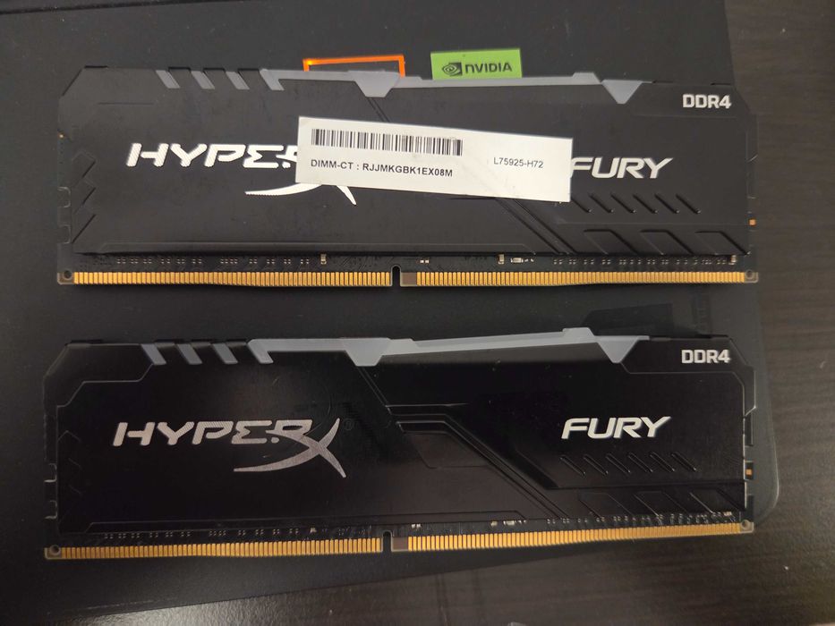 Kit Memorie Kingston FURY RGB Black XMP, 32GB (2x16GB) DDR4, 3200MT/s, CL16