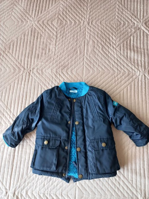 Детско зимно яке за момче So Cute, размер 80, в тъмно синьо