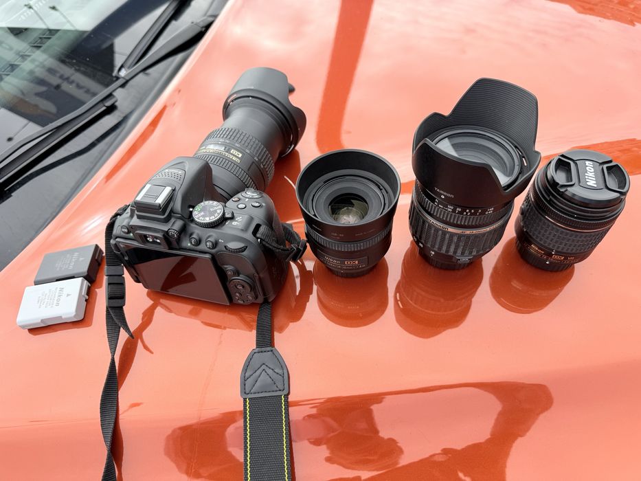 Aparat foto DSLR Nikon D5300, 24,2MP Black + 4 Obiective:  AF-P 18-55mm VR, AF-nikor 16-85mm 1,3.5 5 6 GED DX, obiectiv AF-