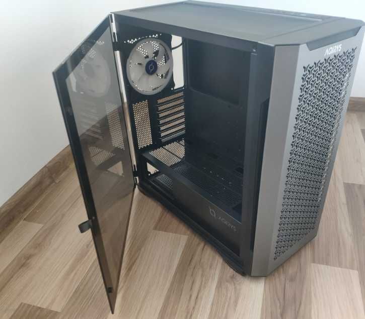 Carcasa AQIRYS Aquilla, Mid-Tower, fara sursa, E-ATX, Black