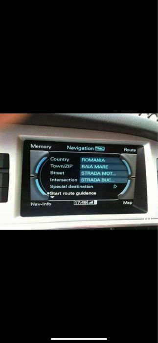 Hartă navigație Audi MMI 2G Europa -România