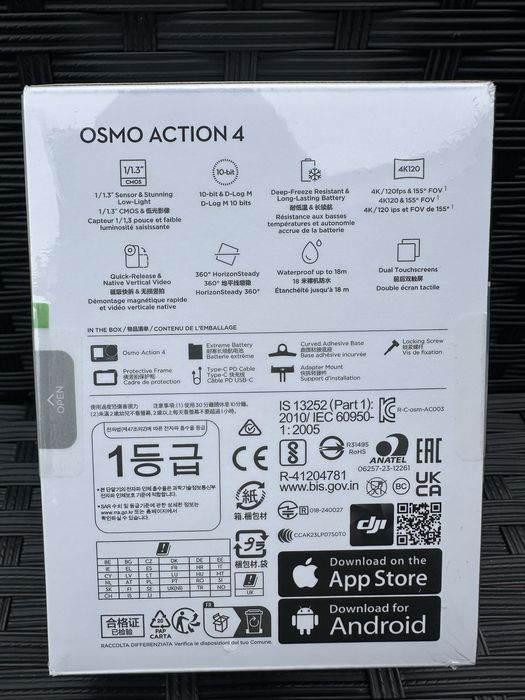 Чисто Нова DJI Osmo Action 4 Standard Combo спортна екшън камера