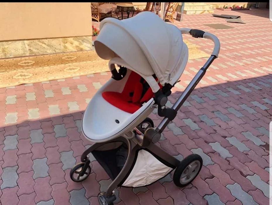 Cărucior 2 in 1 culoare alba