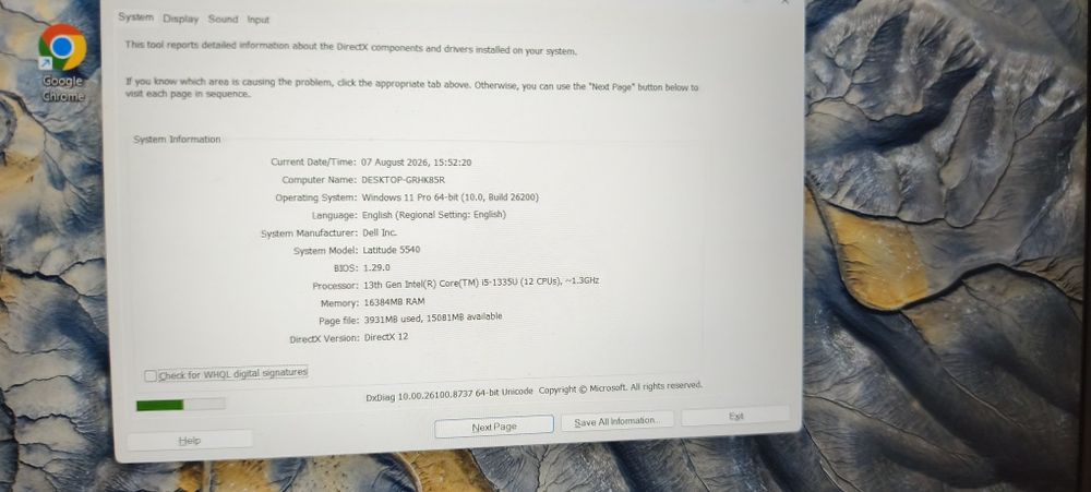 Laptop nou Dell i5 a13a generație Ram 16Gb DDR5 video 8Gb ssd 512Gb  Windows 11 OFFICE