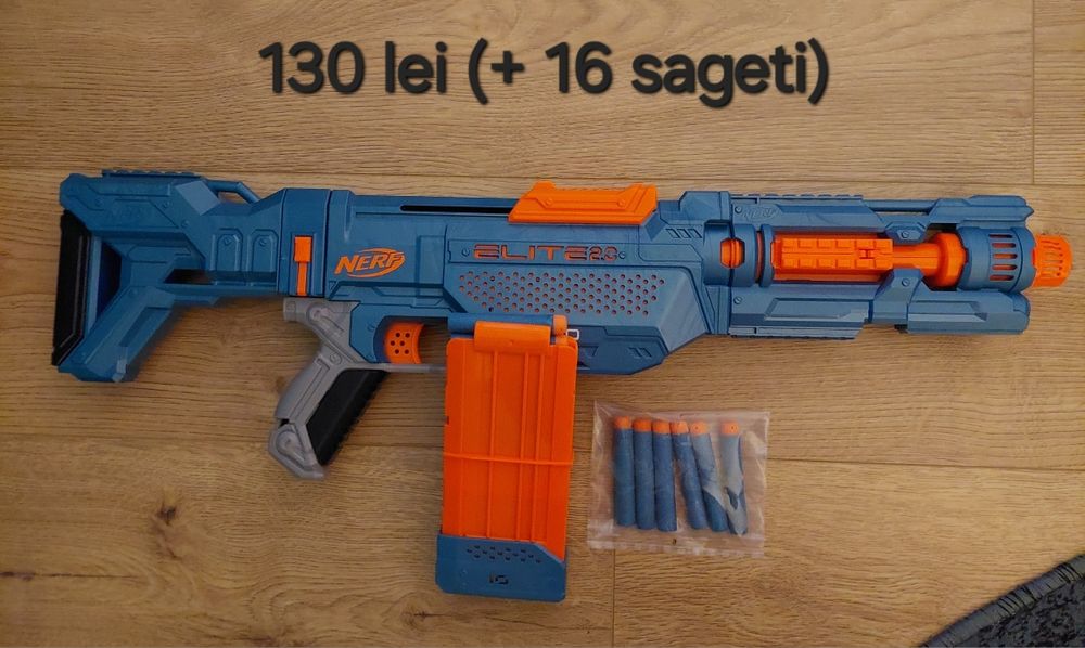 Nerf Blaster + sageti
