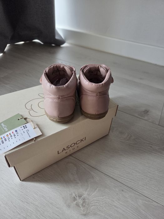Ghete Lasocki Kids, mărimea 22, roz pudrat, din piele