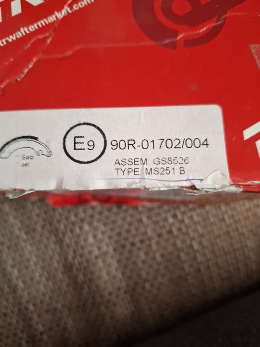 Saboți frînă spate Skoda Fabia 1