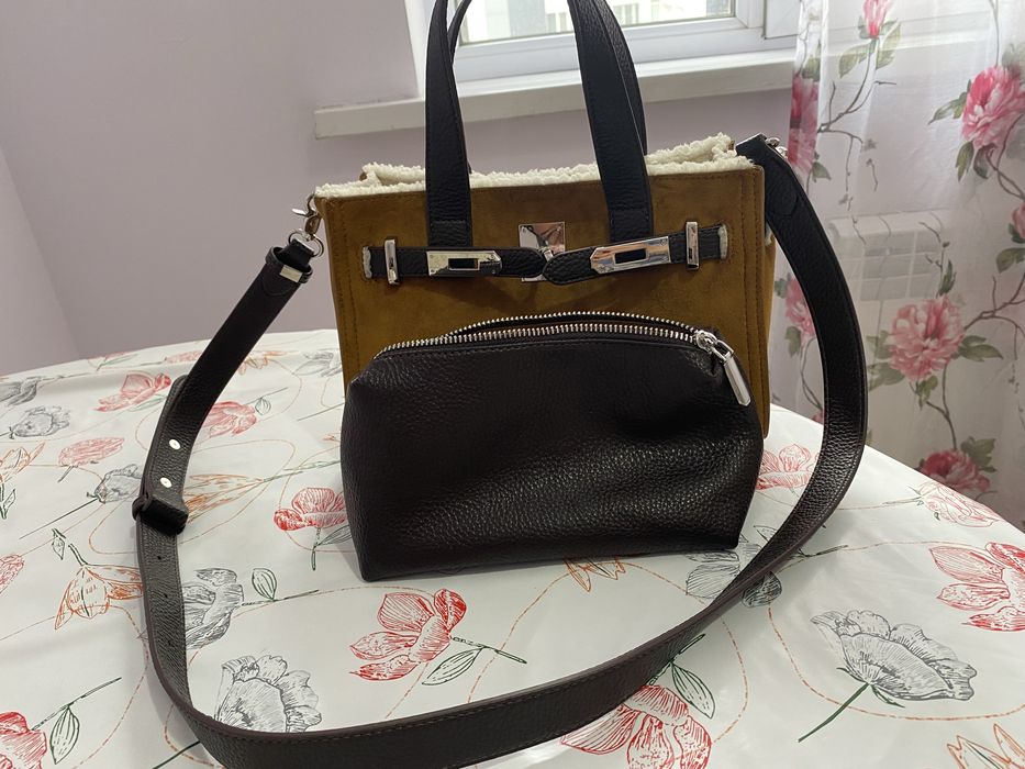 Сумка замшевая.