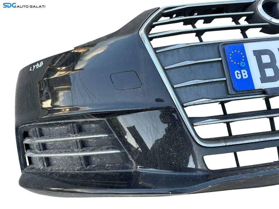 Bara Spoiler Fata Dezechipata FARA Grila Si Emblema Audi A4 B8 B8.5 FL Facelift 2012 - 2015 Culoare LZ9Y [K3502]