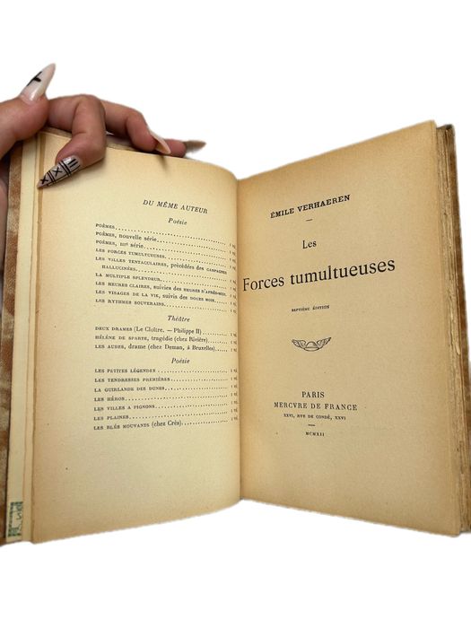 Carte Emile Verhaeren Les Visages de la Vie Ex-Libris Princesse Jean Callimachi