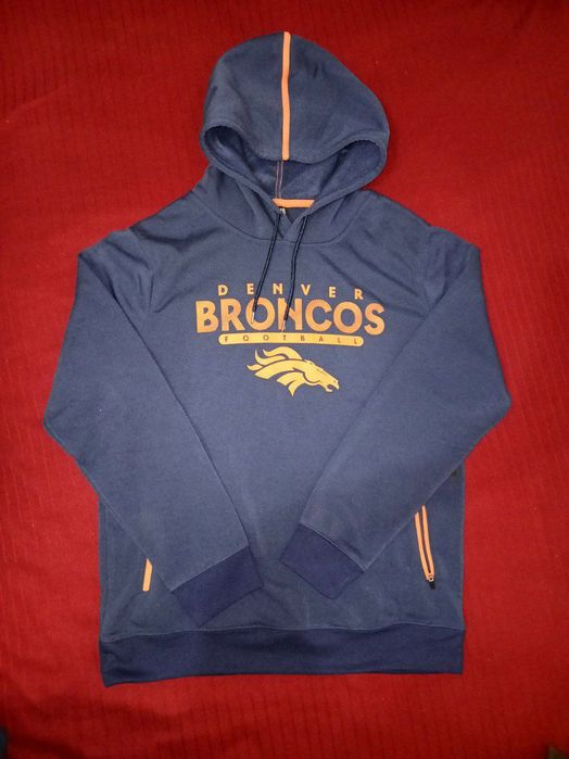 Из Америки, толстовка с капюшоном бренда Denver Broncos