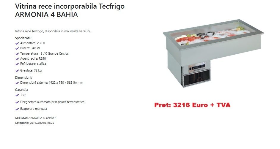 Vitrina frigorifica TECFRIGO Display impecabil