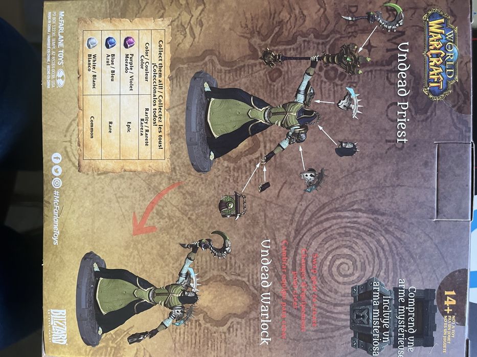 Undead Priest / Undead Warlock figure Warcraft