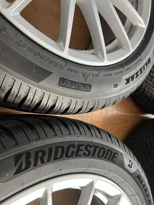 Set Jante Iarna Noi Audi A5 A4 2024 Bridgestone Blizzak 225 50 17