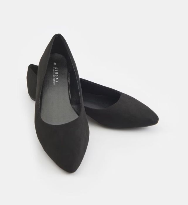 Балетки черные и бежевые