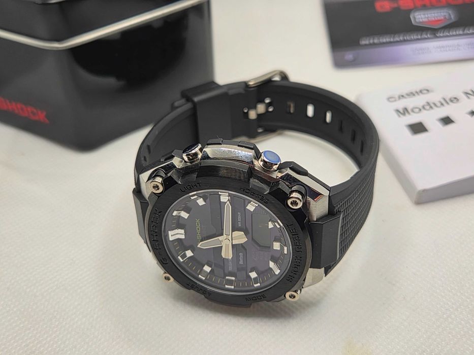 Ceas Sport  Barbati Casio  g shock GST B600 black rubber, Nou, Garantie 2 ani