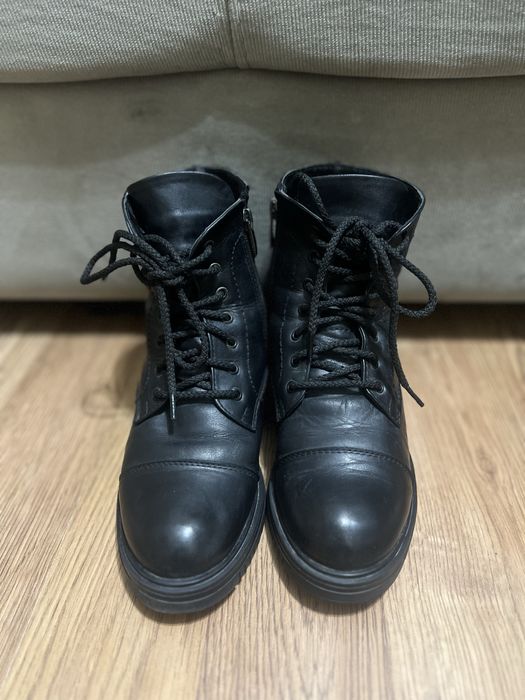 Ботинки зимние кожаные Италия