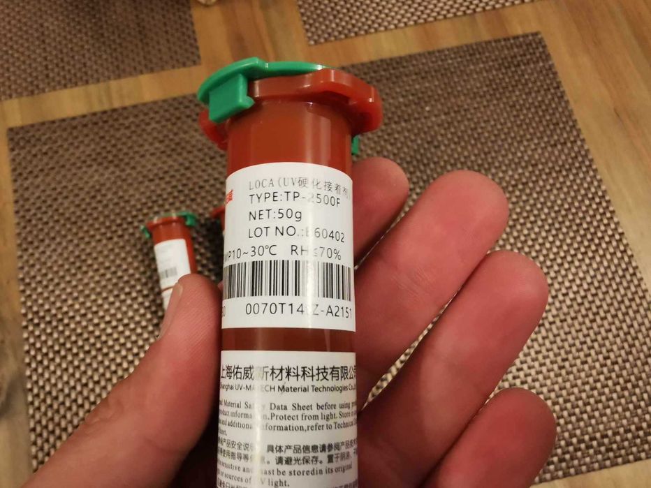 Tub adeziv lichid transparent LOCA TP 2500 50ML UV reparatie sticla