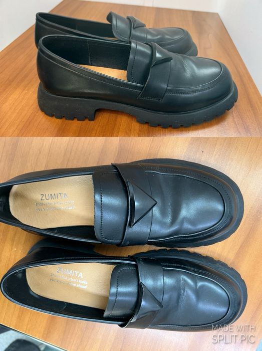 Лоферы кожаные