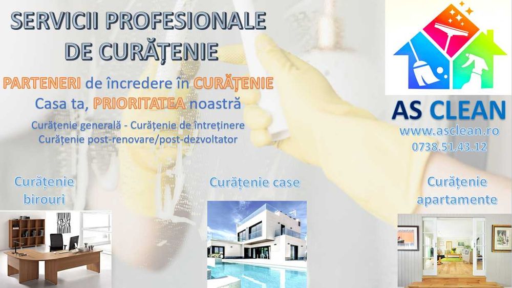 AS CLEAN - Servicii profesionale de curățenie