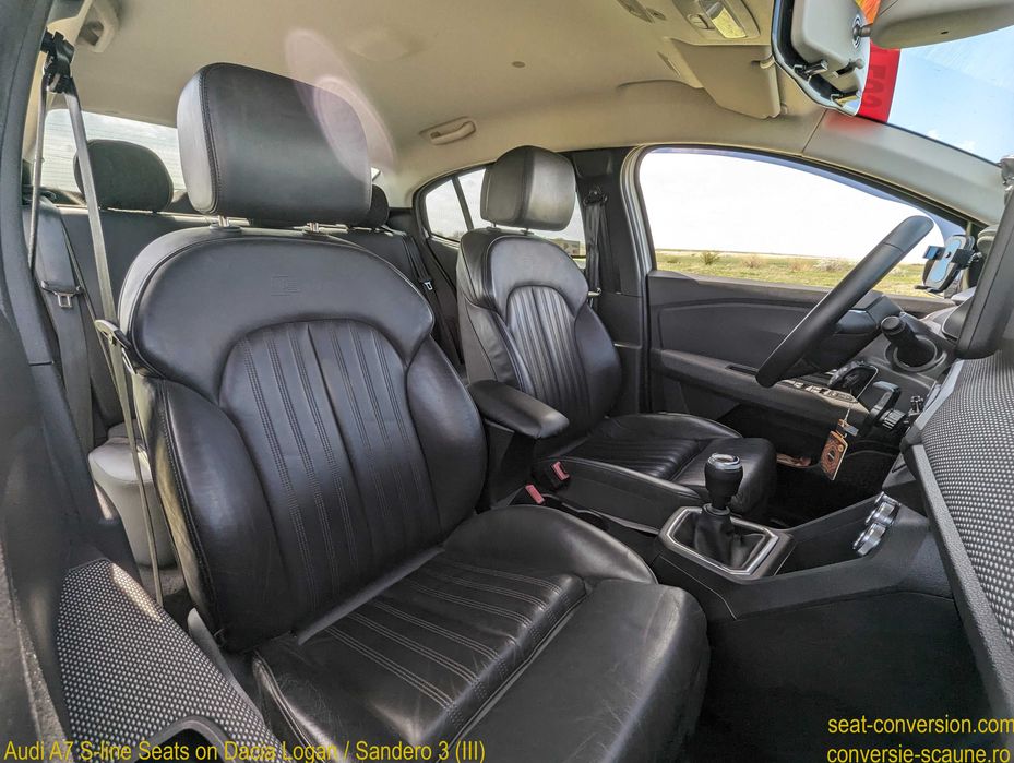 Sistem adaptare scaune de Audi A7 4G8/4K8 pe Logan Sandero 3 III 2020+