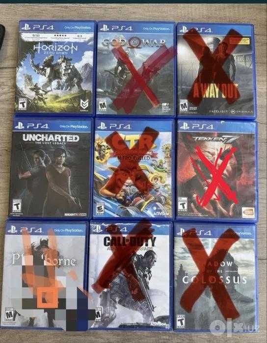 Оригинальные диски для PS4 — всего 120 000 сум!