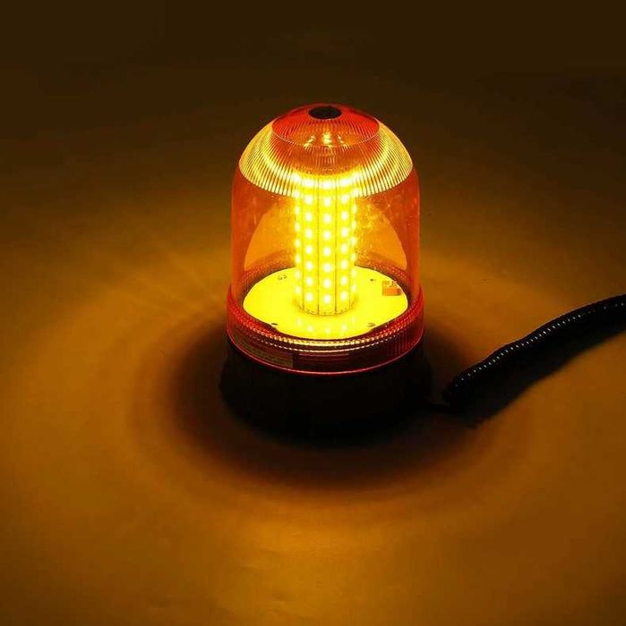 LED ЛЕД Аварийна/сигнална лампа Маяк буркан 12 / 24V – 70 Диода