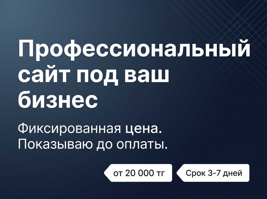 Разработка сайтов под ключ - от 20к