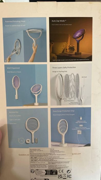Paleta electrica muste/tantari/paianjeni/insecte