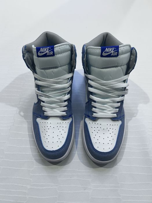 Adidasi Jordan 1 high washed blue marimea 43