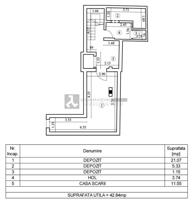 Spatiu Comercial 32O Mp Total | Terasa Proprie 170 Mp | Astra