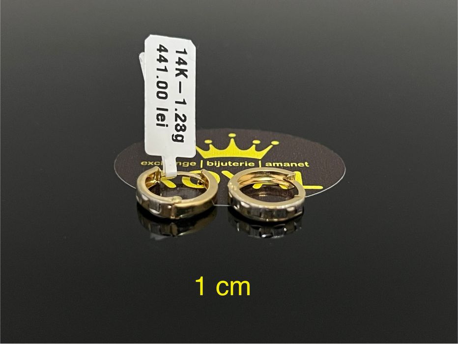 Bijuteria Royal CB : Cercei dama aur 14k 1,23gr