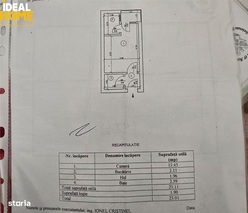 Garsoniera. Etaj 1. Arata f bine. Alexandru