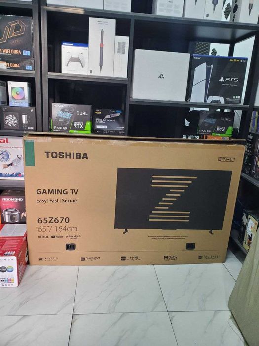 Телевизор TOSHIBA 65 4K QLED 144Hz установка есть + доставка бесплатно