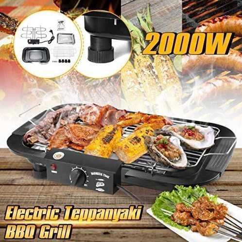 Электрический гриль-барбекю мангал кебаб 2000w barbeque grill pl5