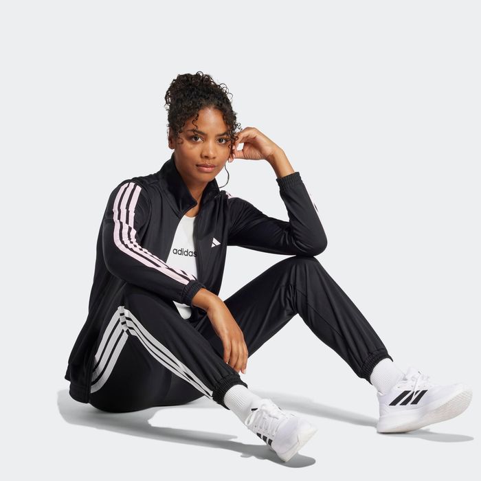 Pantalon din poliester Adidas Negru Damă - produs resigilat Decathlon