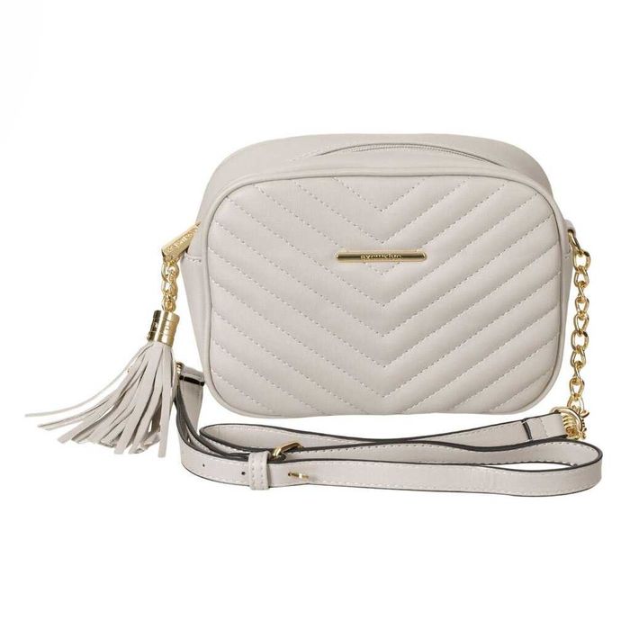 Нова дамска чанта EXCLUSIVO през рамо Бежово злато абитуриентски бал