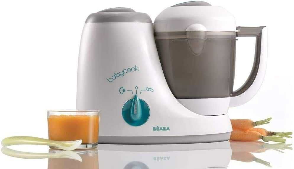 BÉABA Babycook Original – Бебешки кухненски робот 4 в 1, сив/син, 800 мл