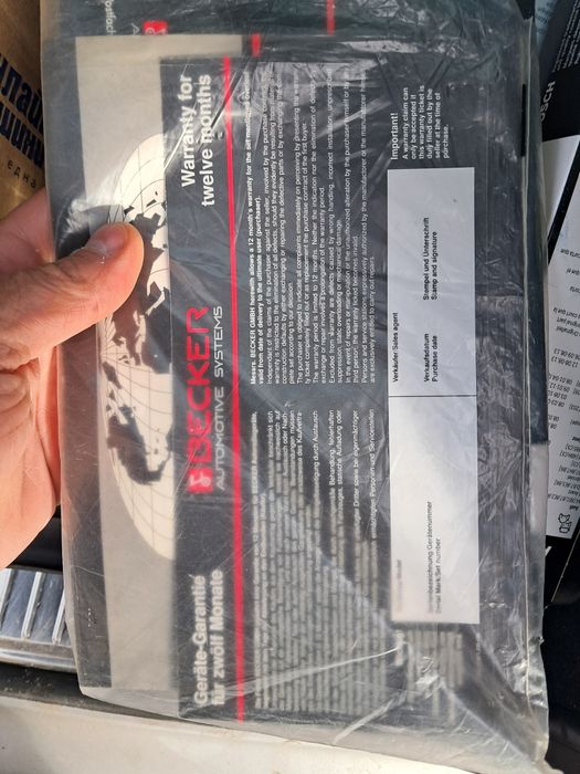 BECKER оригинално радио касетка за W201 W124 W126 W123 пълен комплект