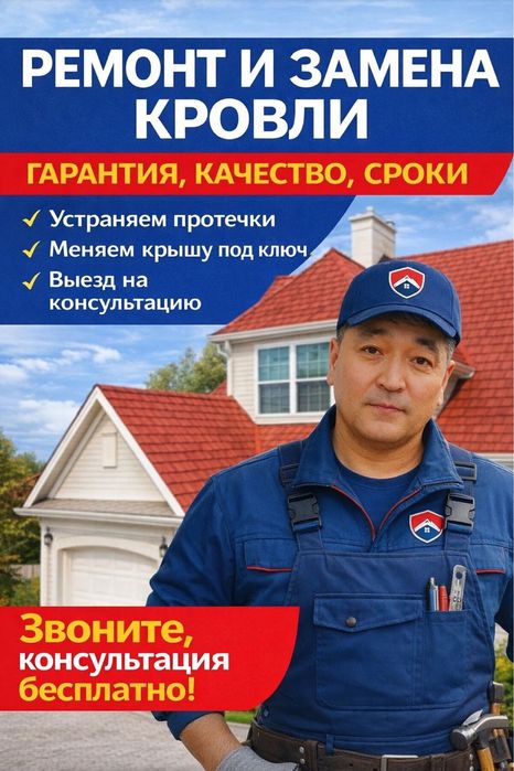 Течет крыша ? Ремонт и замена кровли быстро