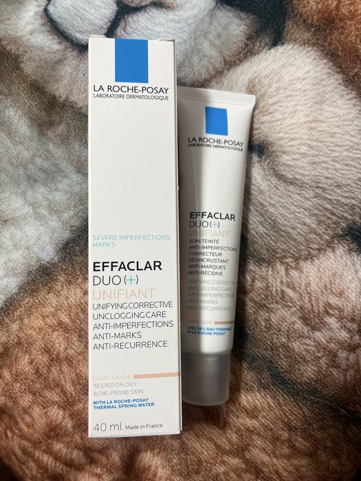 La roche posay effaclar duo + (крем с цвят)