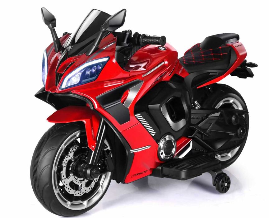 Motocicleta electrica, Kinderauto BJJM3188 2 x75W 24V roti moi #red