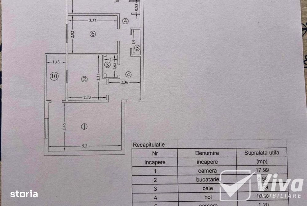 Nicolina, Str. Clopotari – 3 camere, etaj 3/4, 75Mp
