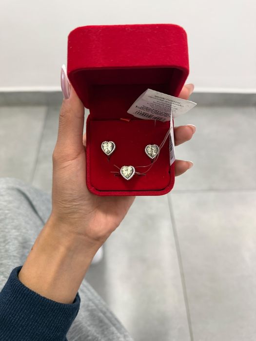 Кольцо и серьги из серебра 925°